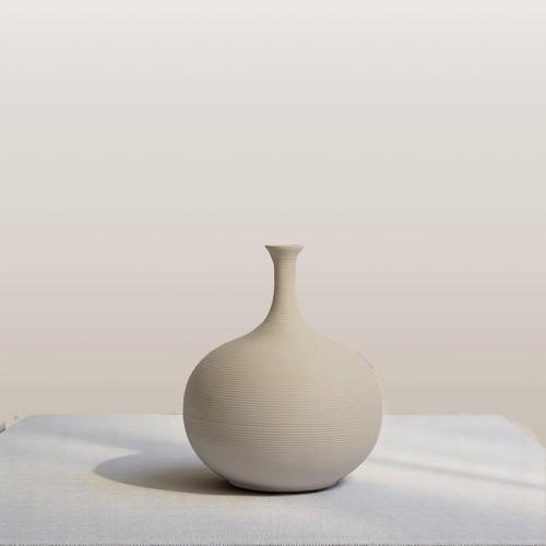 Ethereal Arc Ceramic Vase Set