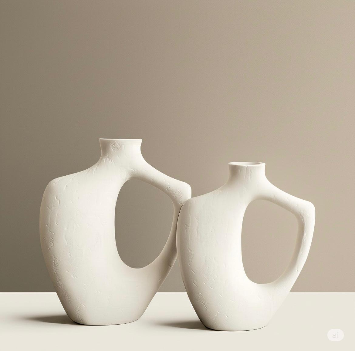 Earthy Ornate Ceramic Vase