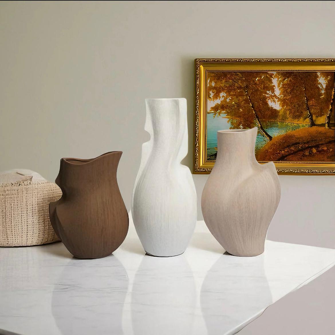 Luxury Nordic Earthy Ceramic Vase