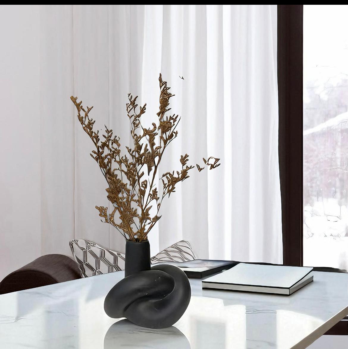 Elegant Contemprary Ceramic Knot Vase