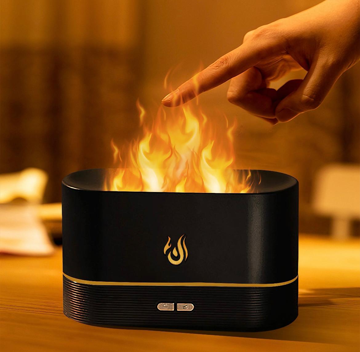 Electric Flame Diffuser Humidifier_Aromatherapy ( get free essential oil)