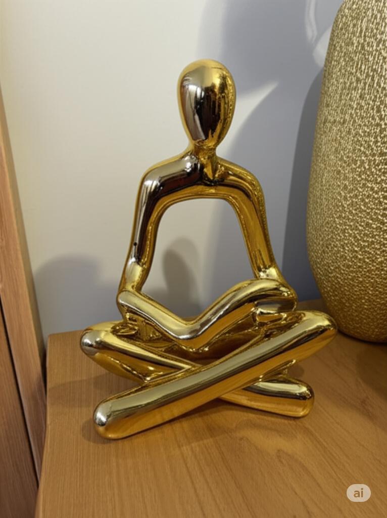 Reading Figurines Sculpture_Modern Decor