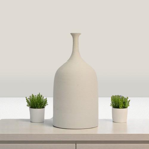 Ethereal Arc Ceramic Vase Set