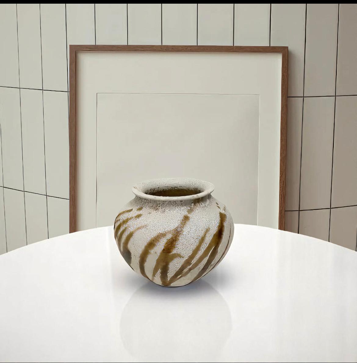 Earthenware Brown Glaze Ceramic Vases