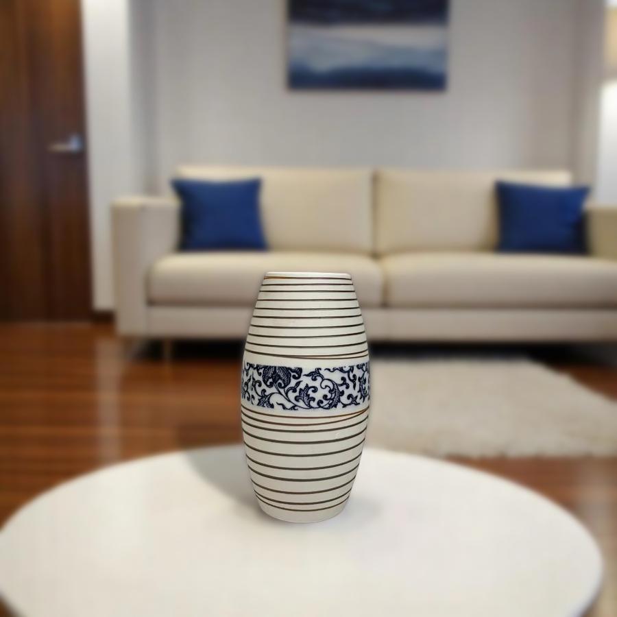 Indigo Lined Ceramic Vases