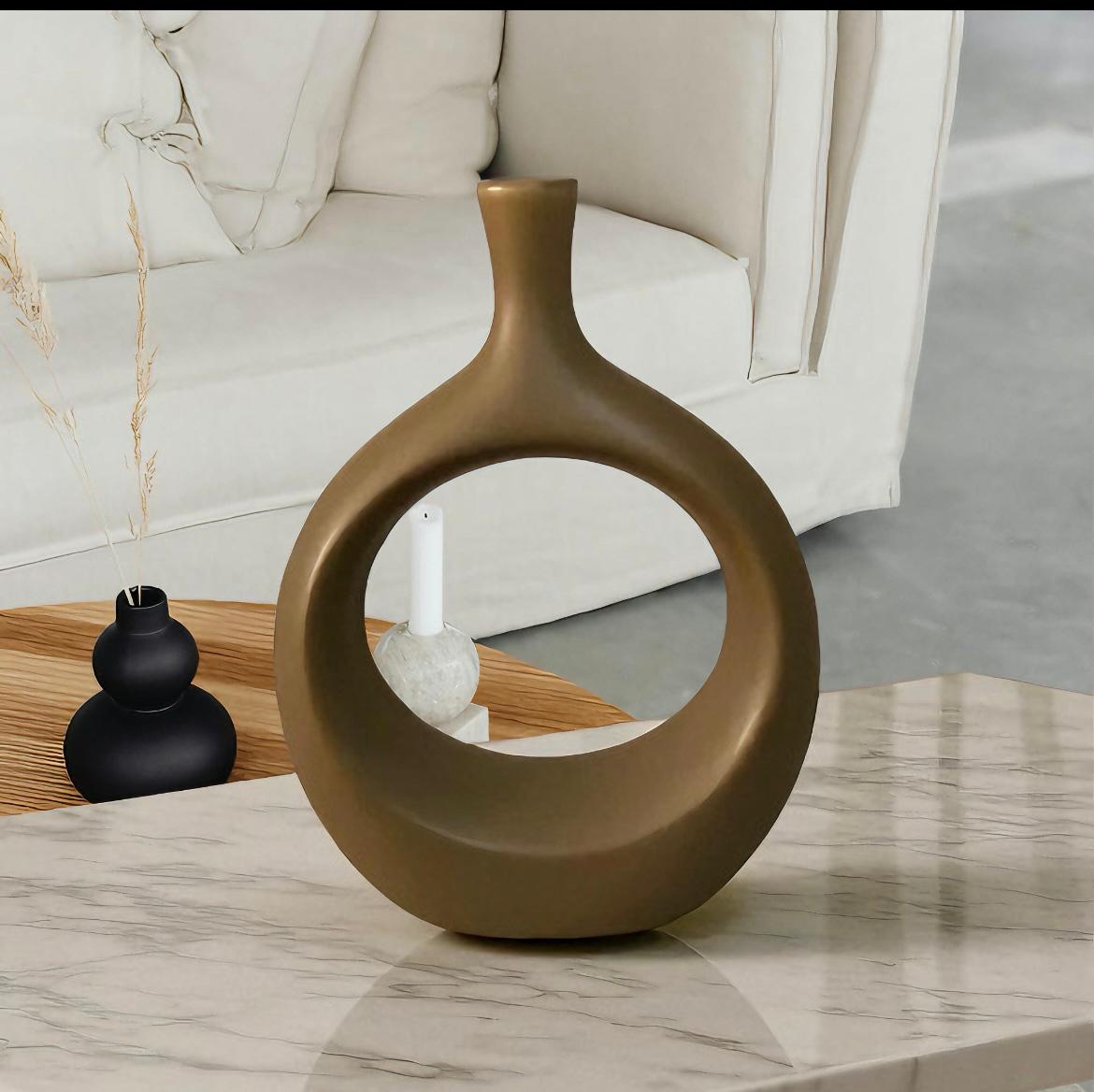 Hollow Ring shaped Vases