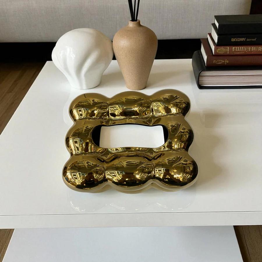 Modern Cloud Ceramic Tissue Box