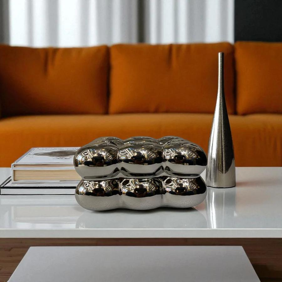 Modern Cloud Ceramic Tissue Box
