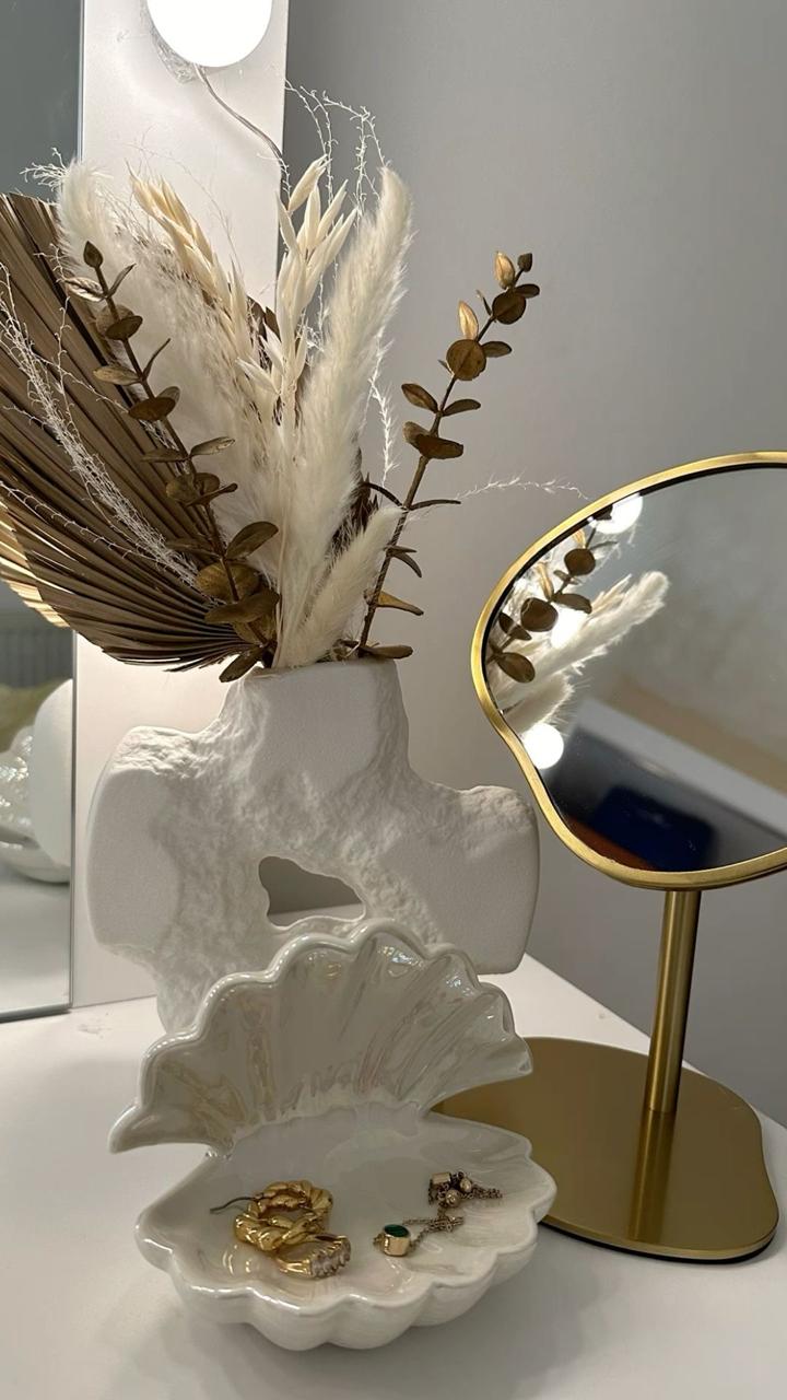 Luxury Golden Round Table Mirror