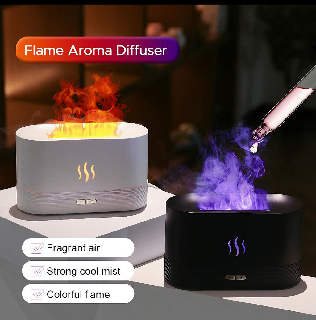 Electric Flame Diffuser Humidifier_Aromatherapy ( get free essential oil)