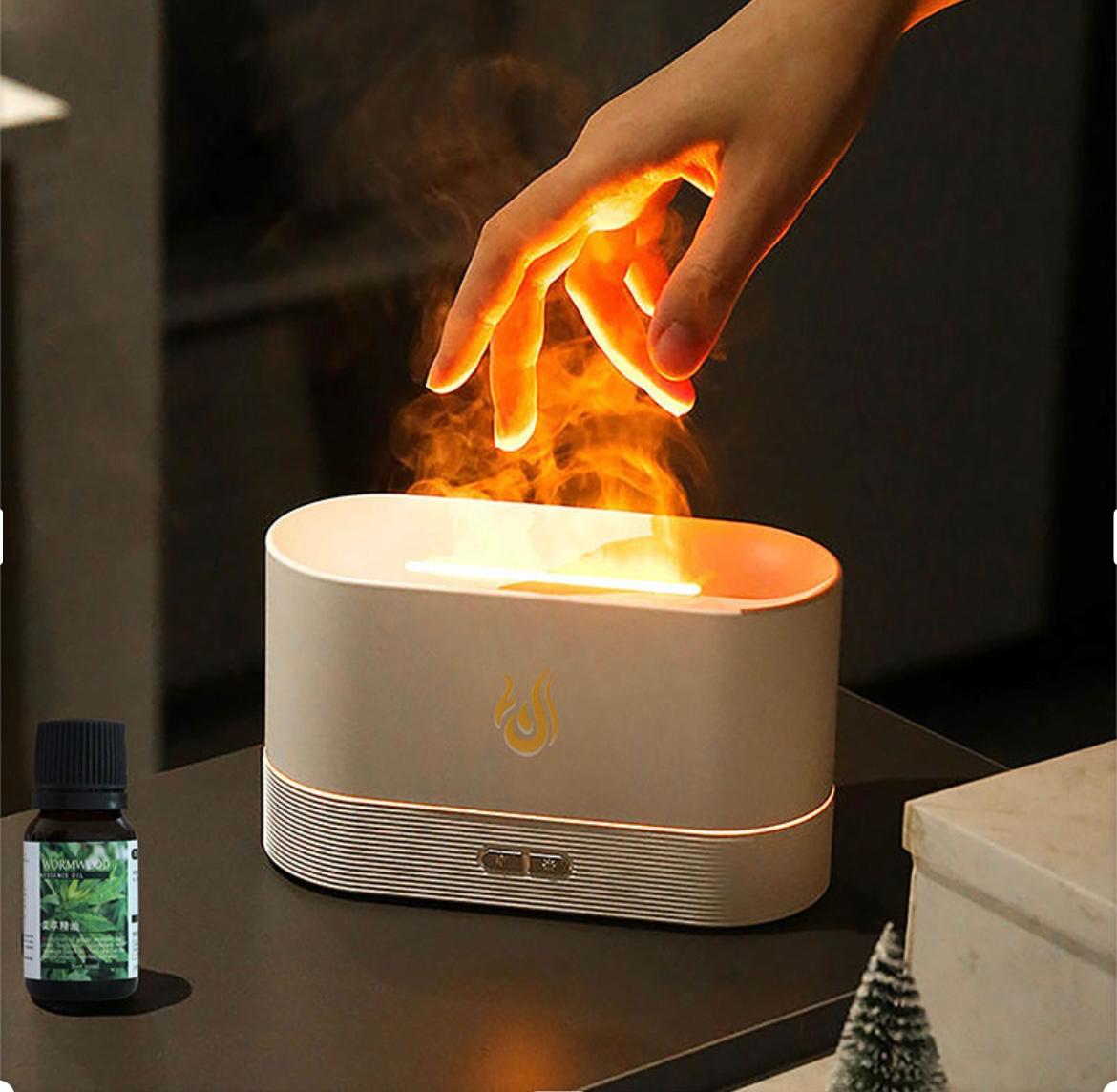 Electric Flame Diffuser Humidifier_Aromatherapy ( get free essential oil)