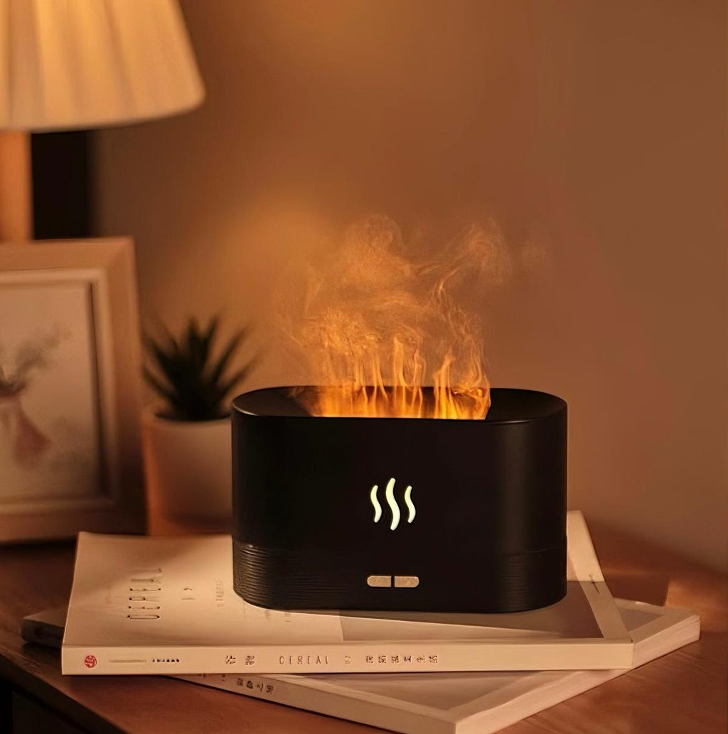 Electric Flame Diffuser Humidifier_Aromatherapy ( get free essential oil)